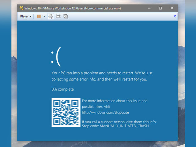 "Синий экран смерти" в Windows 10 попытается быть полезным