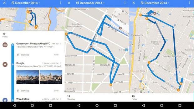 Google покажет на картах Google Maps все ваши перемещения