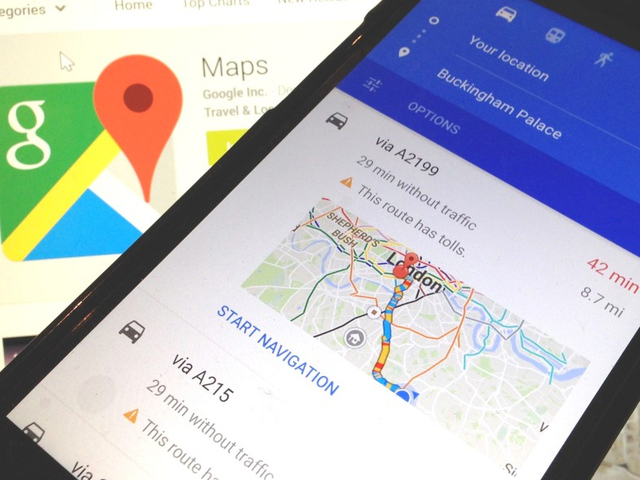 В приложении "Карт Google" появился автомобильный режим