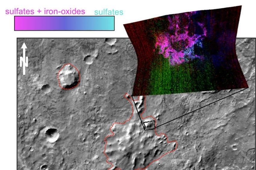 NASA обнаружило на Марсе древние объекты, спрятанные подо льдом