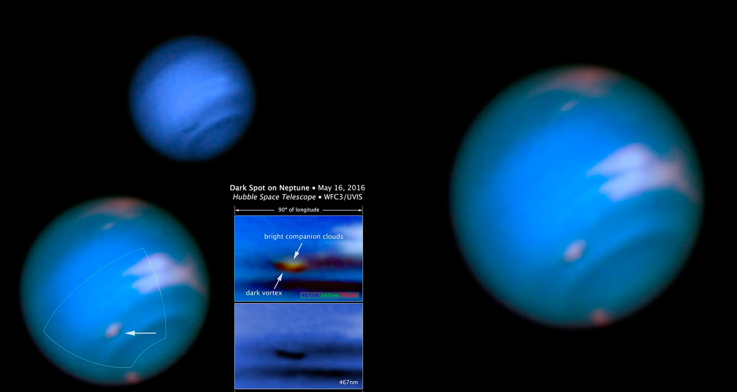 На Нептуне обнаружили таинственное гигантское пятно