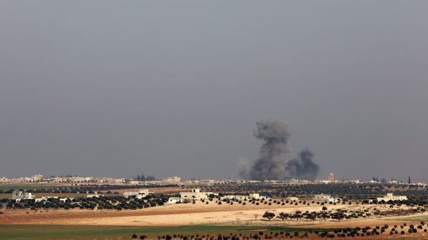 Жесткие кадры уничтожения места дислокации боевиков в Сирии