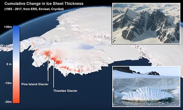 Льды Антарктиды тают с катастрофической скоростью