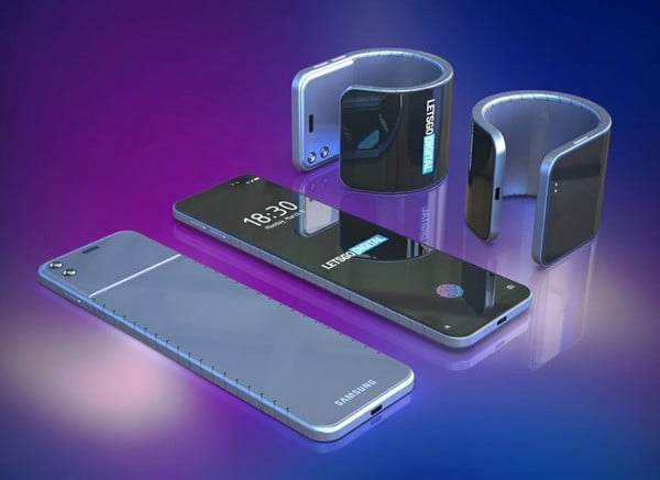 Samsung получил патент на гибкий смартфон-браслет