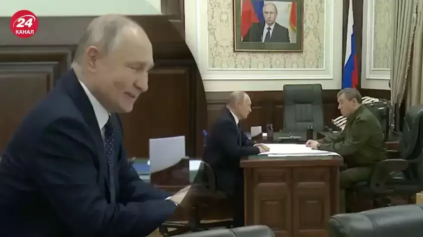 Невидиме чорнило: у мережі висміюють цікавий момент під час зустрічі Путіна та Герасимова (фото)