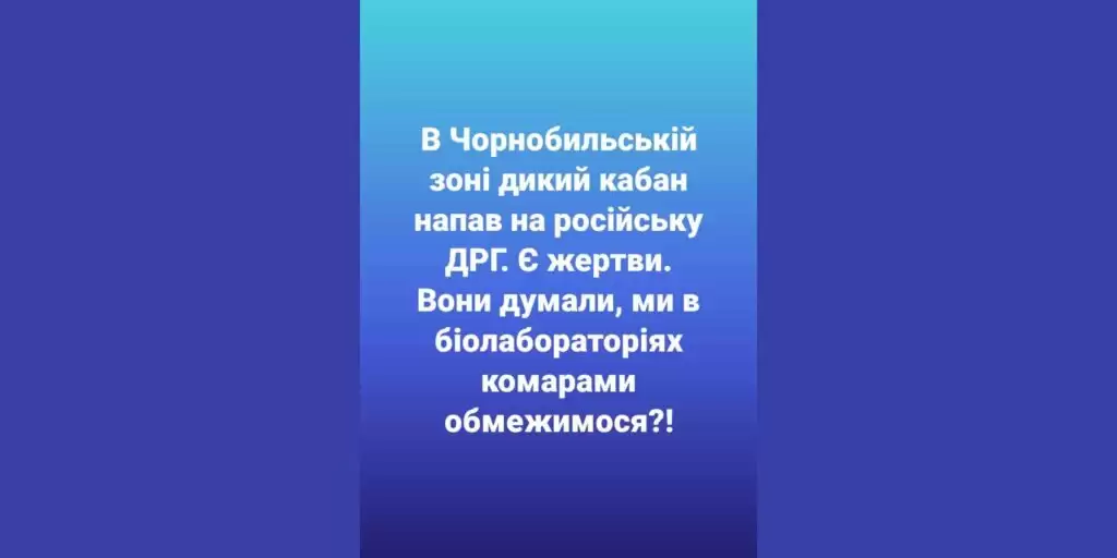 У мережі українці публікують меми про напад кабана на російську ДРГ (ФОТО)