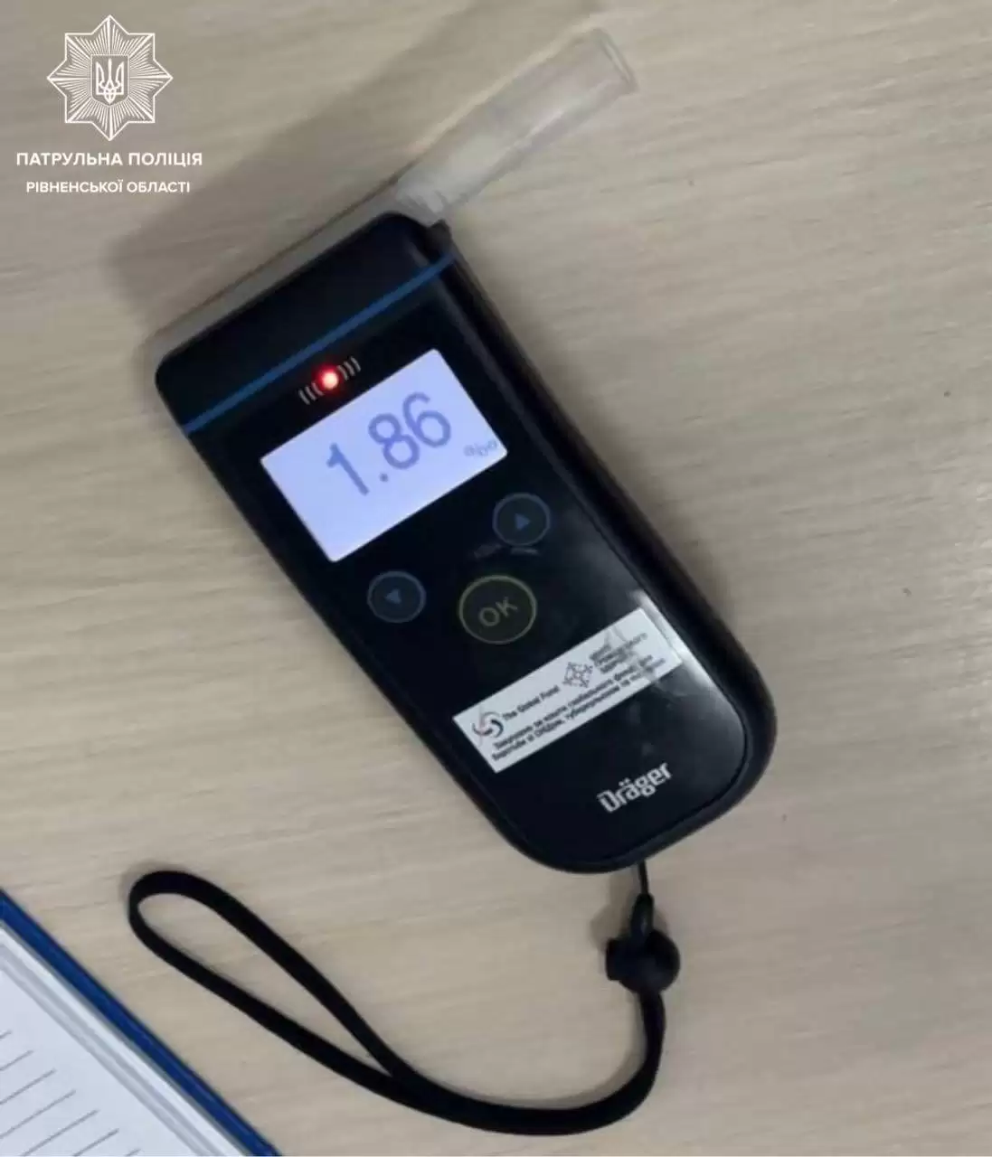 Українець вирішив довести патрульним, що не п\
